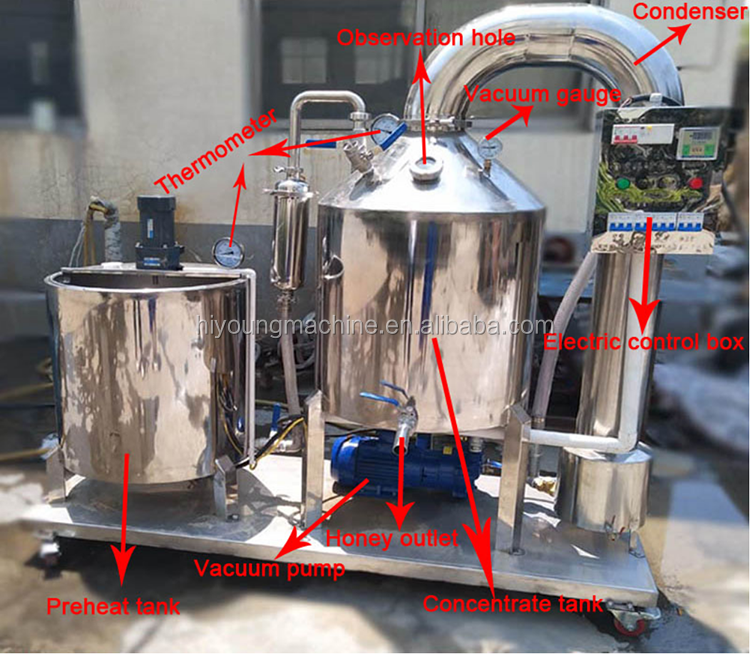 Automatic beekeeping equipment , used honey extractors evaporate moisture machine