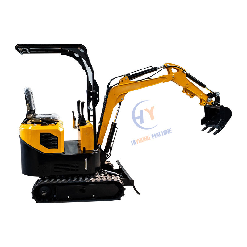 1.5ton Grave Dig Mini Digger Machine Walk Behind 1t 800kg Mini Excavator with Joystick Control