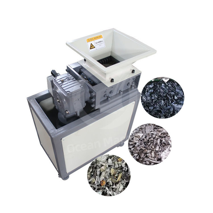 OCEAN Hdd Hard Drive Hard Disk Shredder Machine Plastic Pipe Milk Bottle Cardboard Box Crushing Machine