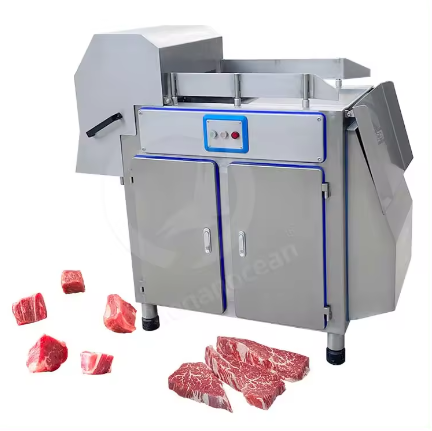 Big Capacity 500-600kg one hour Meat Cube Cutter Meat Cube Cutting Machine Frozen Meat Dice Cuber