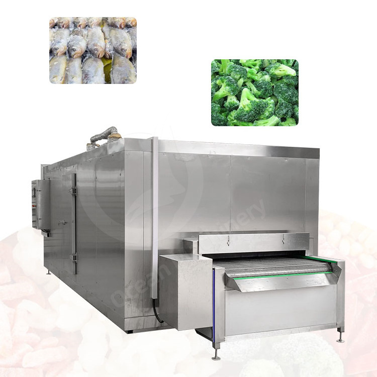 OCEAN Tunel De Congelacion Fast Commercial Flash Quick Freeze Iqf Tunnel Blast Freezer Machine Price