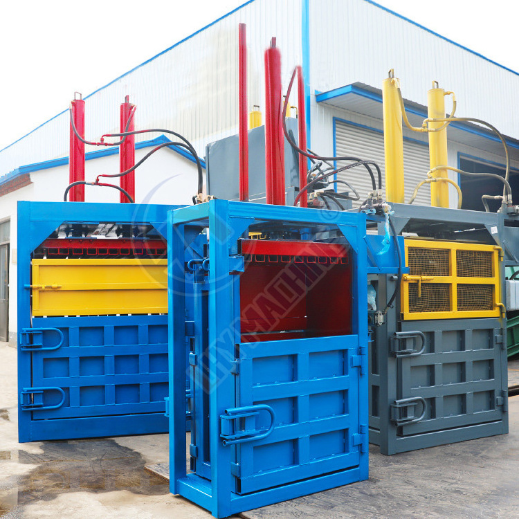 Hydraulic Small Prices Pet Bottle Press Metal Sawdust Plastic Cardboard Baler Compactor Baler Machine For Sale