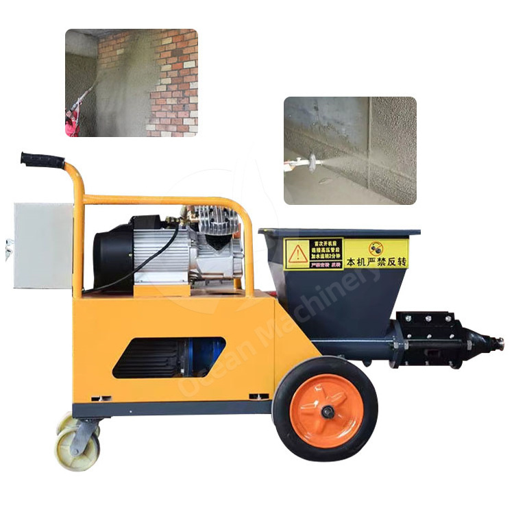 Cheap Pneumatic Motor Concrete Mortar Projector Electric Spray Plaster Machine for Cement Sprayer