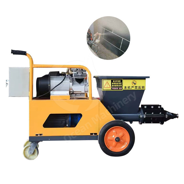 Cheap Pneumatic Motor Concrete Mortar Projector Electric Spray Plaster Machine for Cement Sprayer