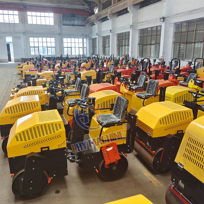 Small 2 Ton Gasoline Size Soil Asphalt Tandem The Little Trench Truck Vibrator Block Of Mini Vibro Road Roller