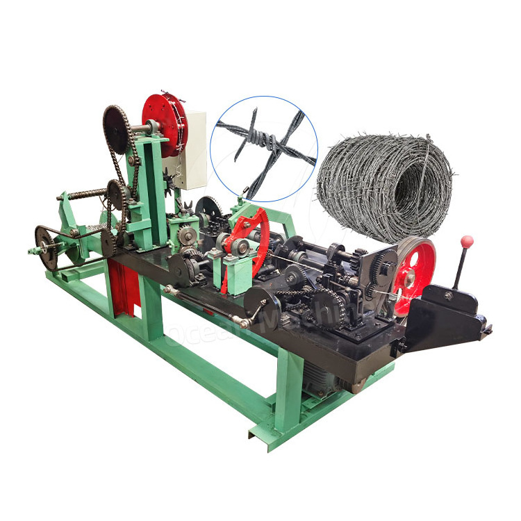 Automatic Mesh Knitting South Africa 4 Thorns Fence Razor Blade Iron Barbed Wire Make Machine for Sale