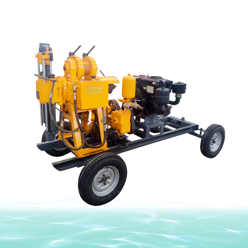 automation/Hiyoung 300hp Road Driller 160m Core 200m Borehole Drill Machine Diesel Drill Rig for Water Well