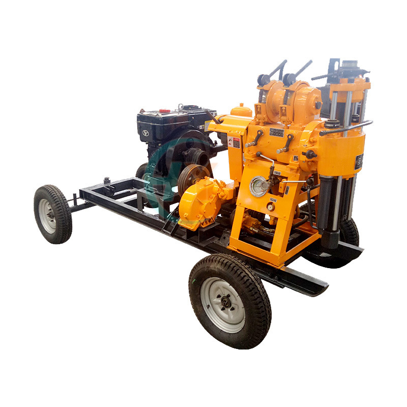 Hiyoung Road Driller 160m Core 200m Borehole Drill Machine 300hp Diesel Drill Rig for Water Well