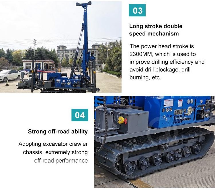 OCEAN Underground Trenchless Directional Portable Rock Core Drill Machine Soil Test Rc Oil Drill Rig Price