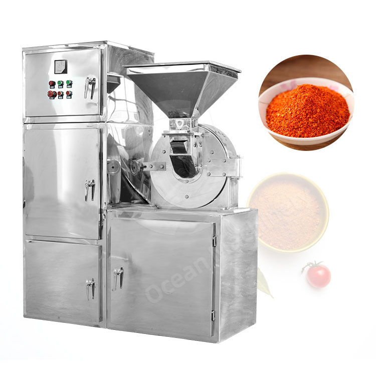 OCEAN Small Seed Crusher Spice Grind Rice Straw Powder Make Pulverizer Machine for Whole Wheat Flour