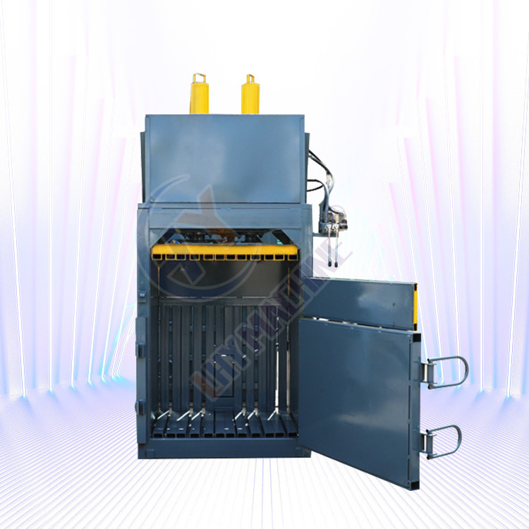 Hydraulic Pet Bottle Cloth Scrap Tyre Clothes Cotton Waste Paper Leaf Hydraulic Press Baler Machine