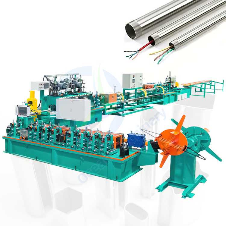 OCEAN Automatic Carbon Steel Pipe Make Machine Pipe Weld Machine Steel Tube Production Line