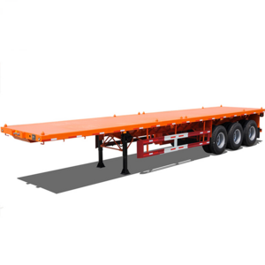 HYS 40 Feet Flatbed Truck Trailer Extendable Semi-Trailer OEM 20ft 45 ft Container Transport Trailer