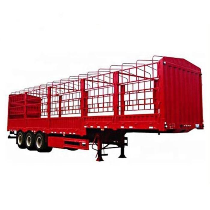 HYS Fence Truck Trailer 3 Axle 60T Stake Fence Cargo Semi Trailer Customize Semitrailer