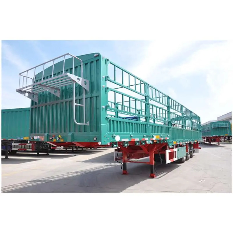 HYS Fence Truck Trailer 3 Axle 60T Stake Fence Cargo Semi Trailer Customize Semitrailer