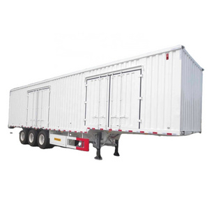 HYS Box Semi Trailer 3 axles Dry Van Enclosed Box Trailer Cargo Truck Trailer