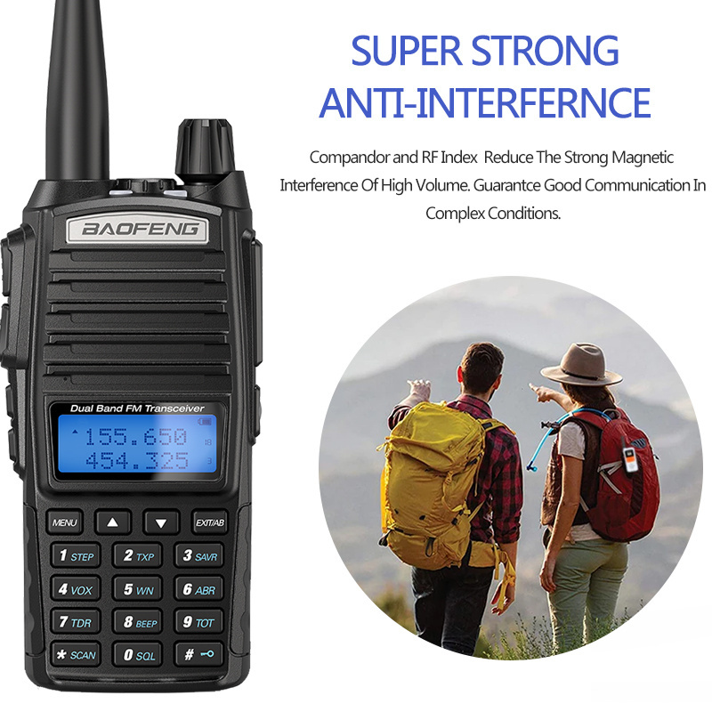 8W UV 82 VHF UHF High Power Handheld Vox Radio Walki Talki UV-82 Talkie Walkie Baofeng UV82 10w H395