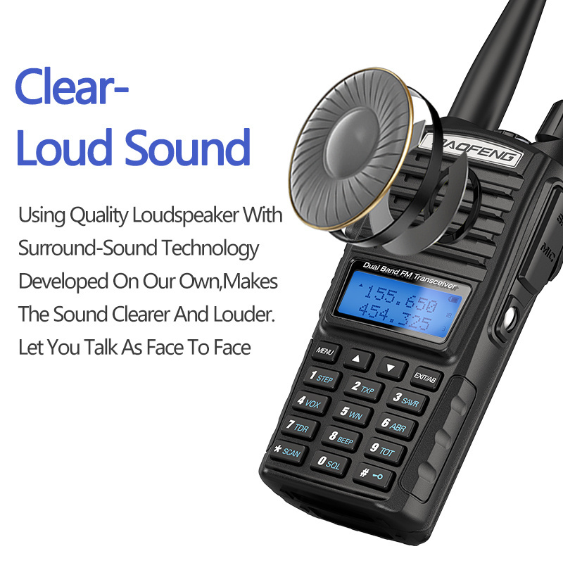 8W UV 82 VHF UHF High Power Handheld Vox Radio Walki Talki UV-82 Talkie Walkie Baofeng UV82 10w H395