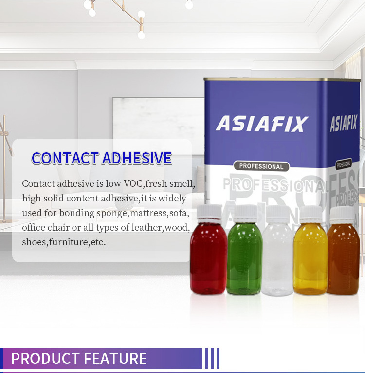 Asiafix Contact Adhesive Yellow Glue Bonding Laminated Formica Rubber Carpet