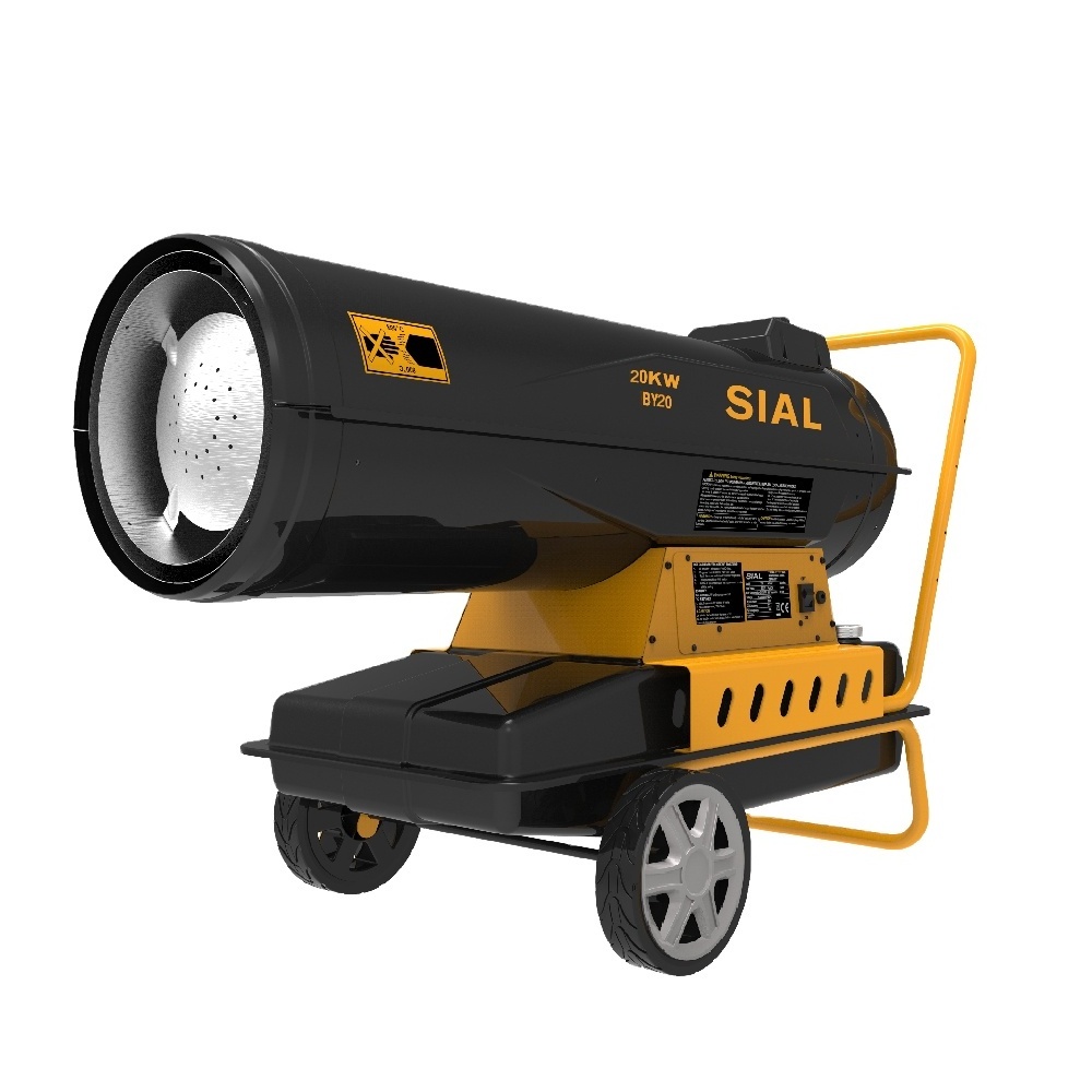 SIAL 20KW  Direct Fuel Diesel/Kerosene Fored Air Fan Heaters Industrial Portable Space Oil Heater Manufacturers