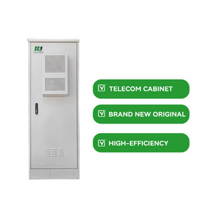 Telecom outdoor power supply cabinet with air conditioner outdoor Galvanized steel telecom 48V battery cabinet