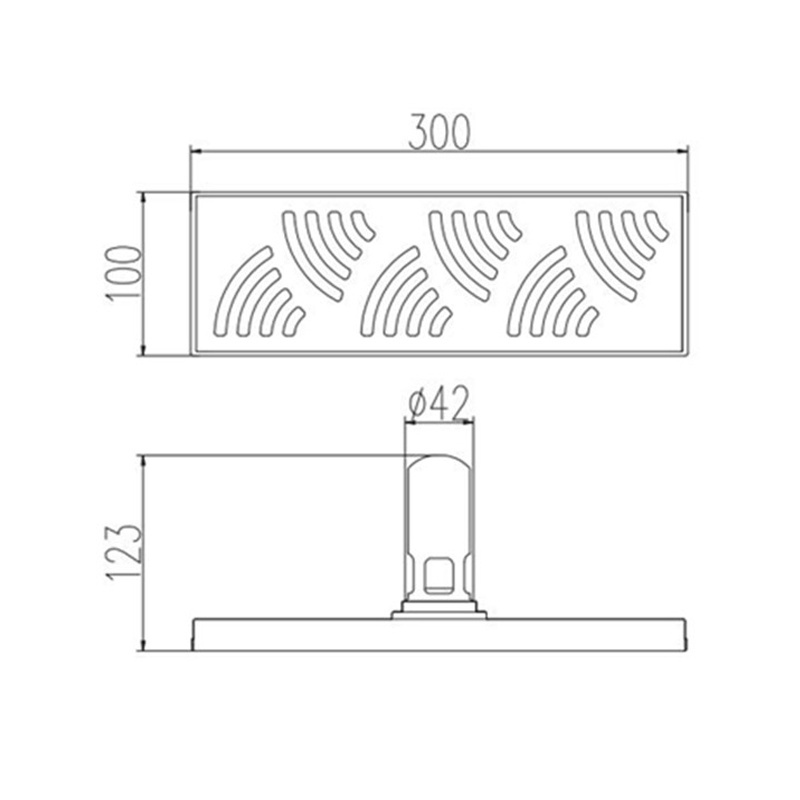 Hot sale decorative copper or stainless steel bathroom shower long floor sink drain