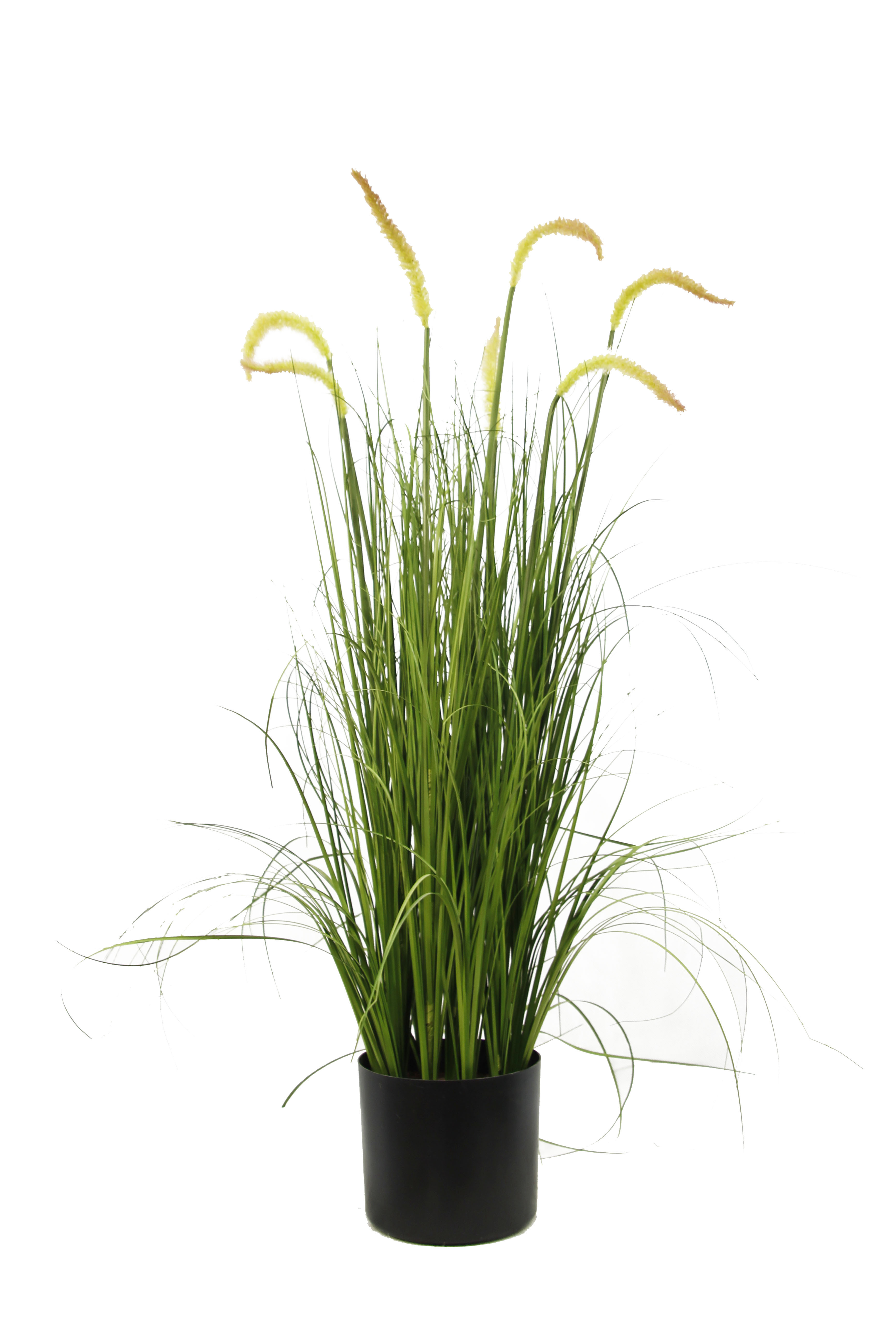 Green Grass Decoration Spring Handmade Green Cheap Artificial Onion Grass 90cm Faux Fountain Grass In Pot for Wedding Home Decor