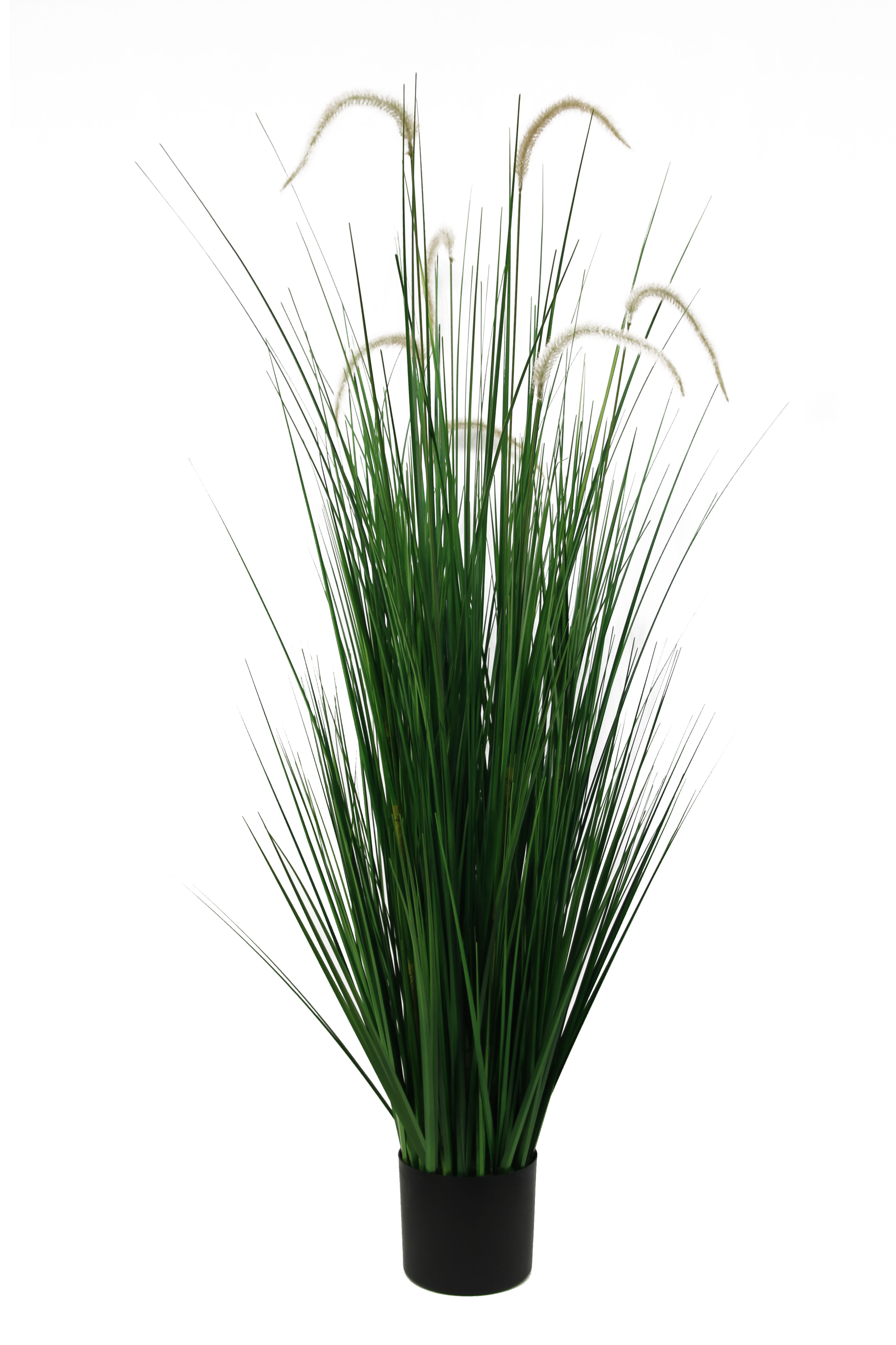 Green Grass Decoration Spring Handmade Green Cheap Artificial Onion Grass 90cm Faux Fountain Grass In Pot for Wedding Home Decor