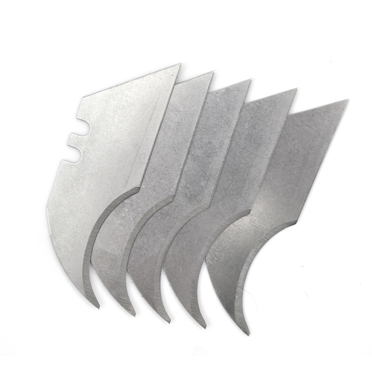 Free Sample SK5 High Carbon Steel 2-Notch Concave Carpet Hook Blade