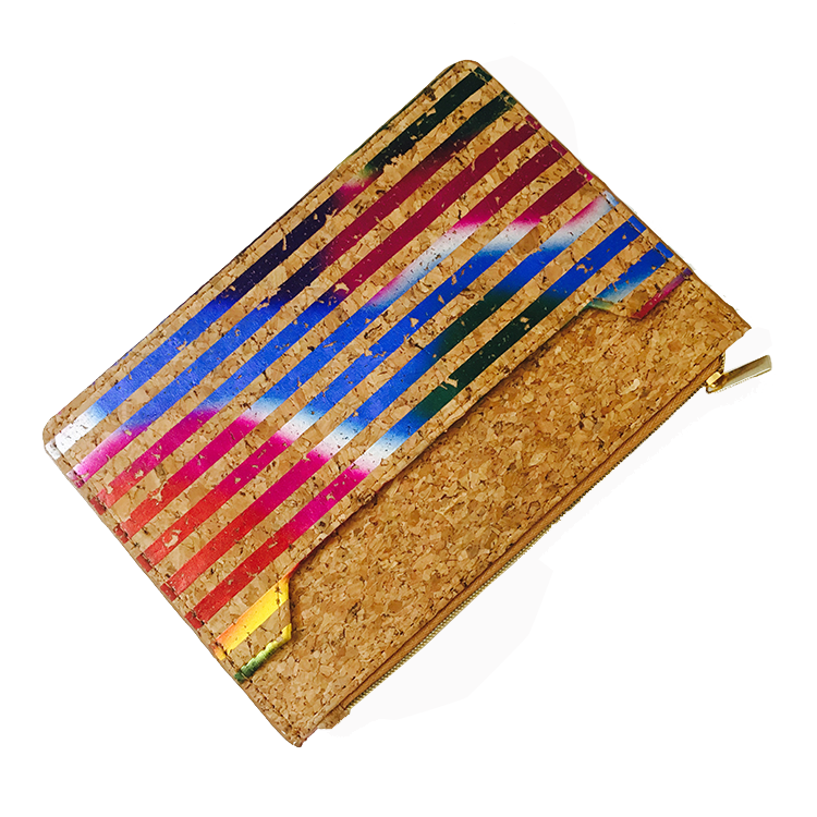 Vegan Cork Wallets Purse Handbags Envelope Card Holder Cork Women Purse Cork Pouch