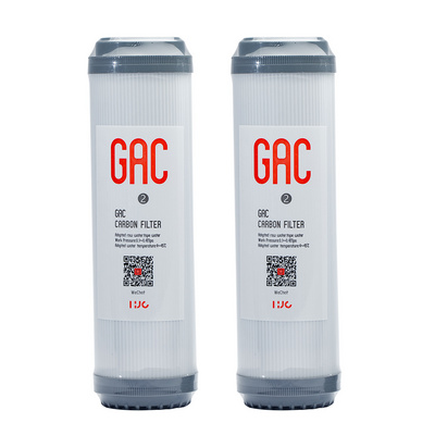 GAC Water Filter Activated Carbon Filter Cartridge 10 Inch GAC Water Filter 2.5 X 10 Inch