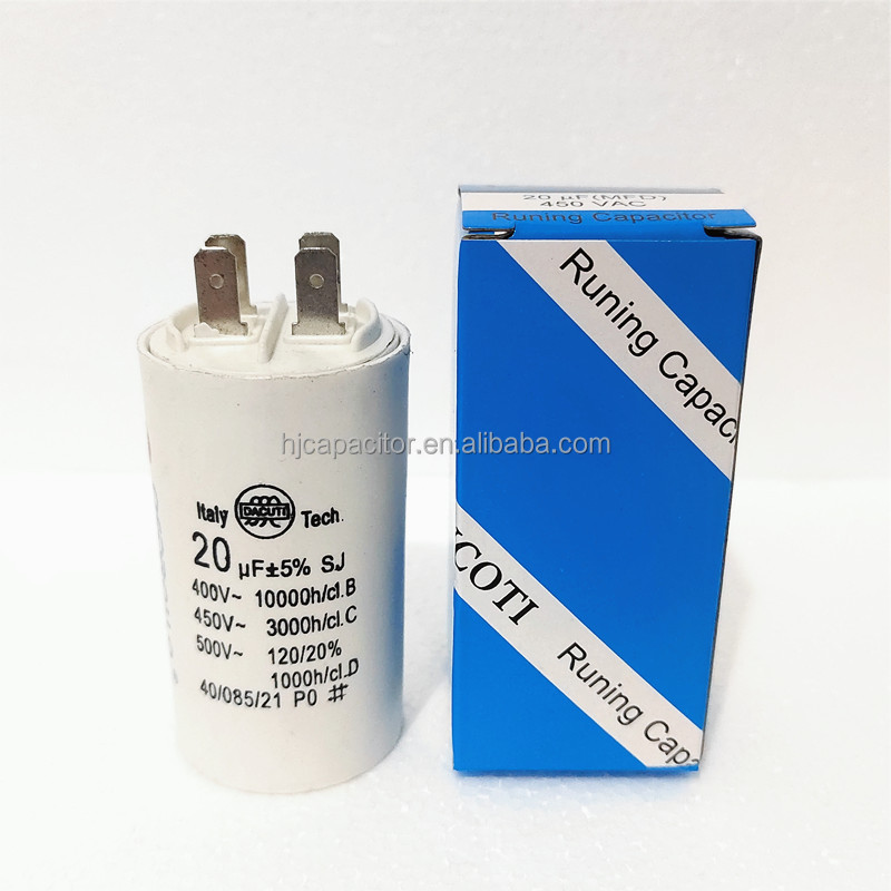 cbb60 capacitor 20uf 250vac 300vac 450vac 50/60hz 25/70/21 sh motor run capacitor polypropylene capacitor