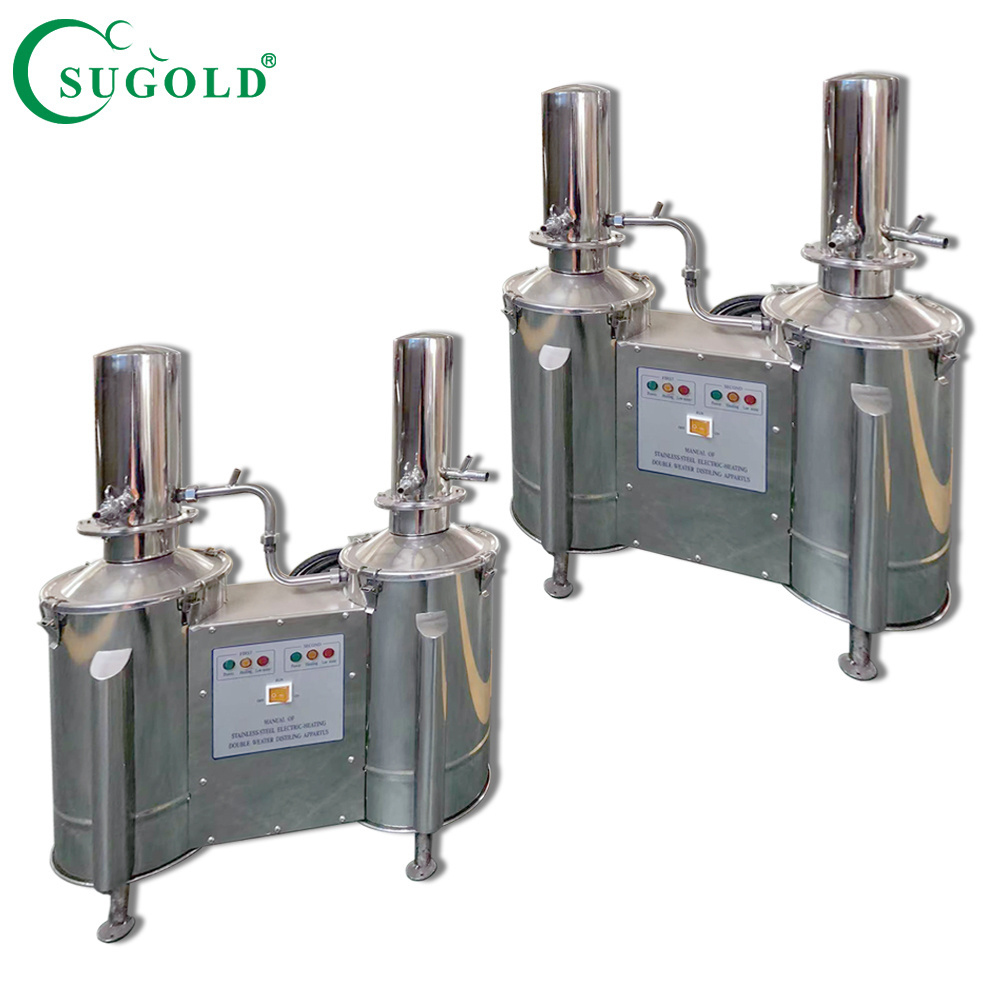 High Quality Stainless Steel Electric Heating Distilled Machine Medical Double Water Distiller