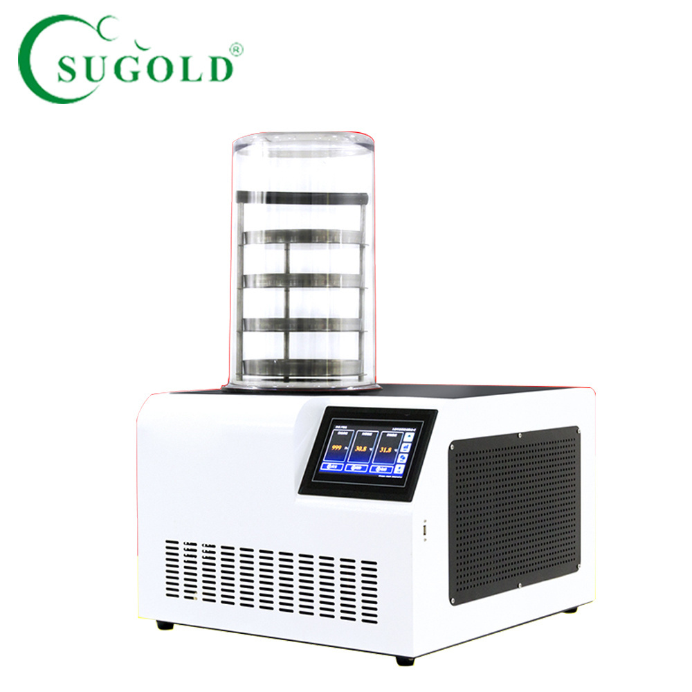 Cheap Mini Vacuum freeze dryer for sale / lyophilizer price with LCD displayer