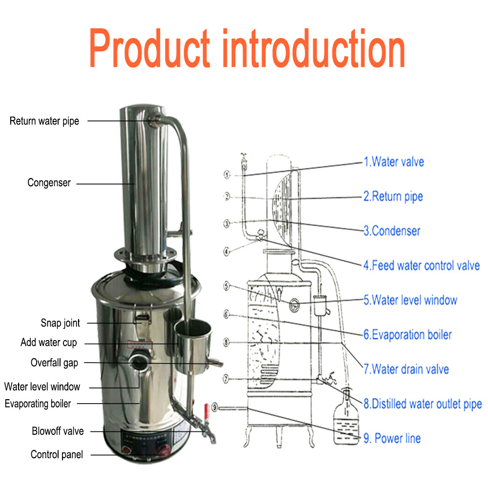 5-20L stainless steel Water Distiller