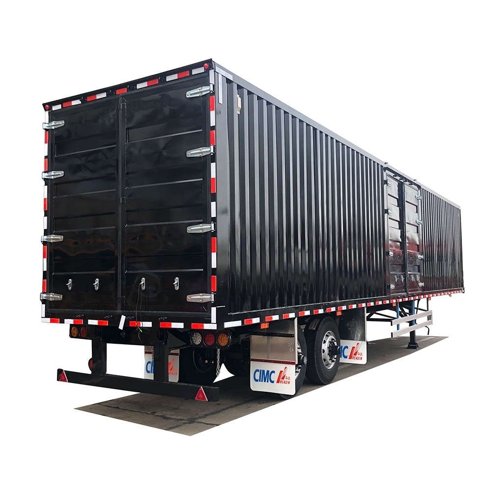 China foot dry van container semi trailer