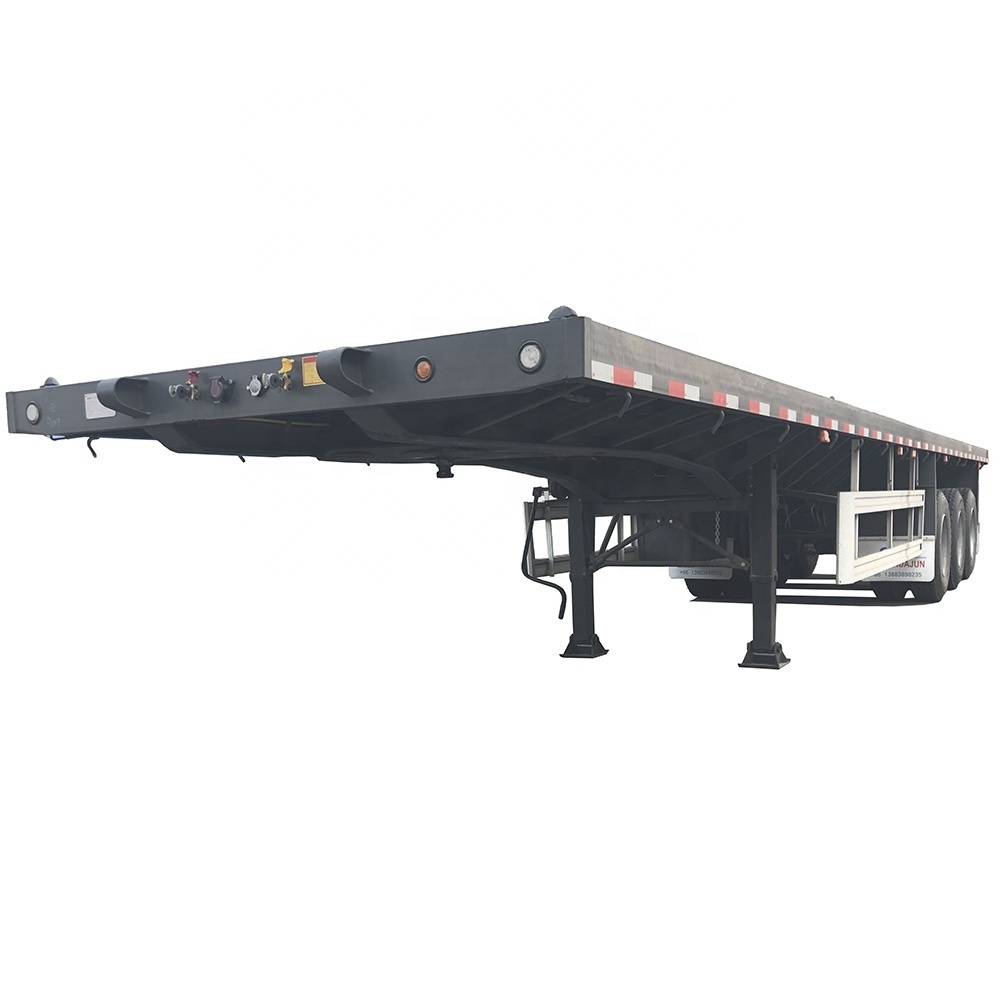 Leading brand container flatbed semi trailer chassis for transport 20ft 40ft containers