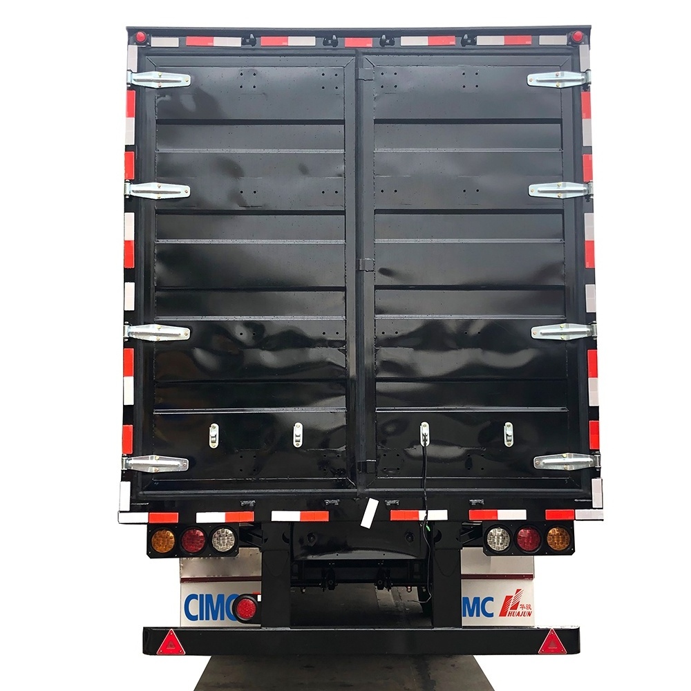 China foot dry van container semi trailer