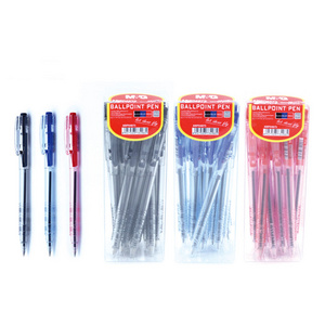 Wholesale Kugelschreiber Plastic Red Blue Black Signature Ball Point Pen Set