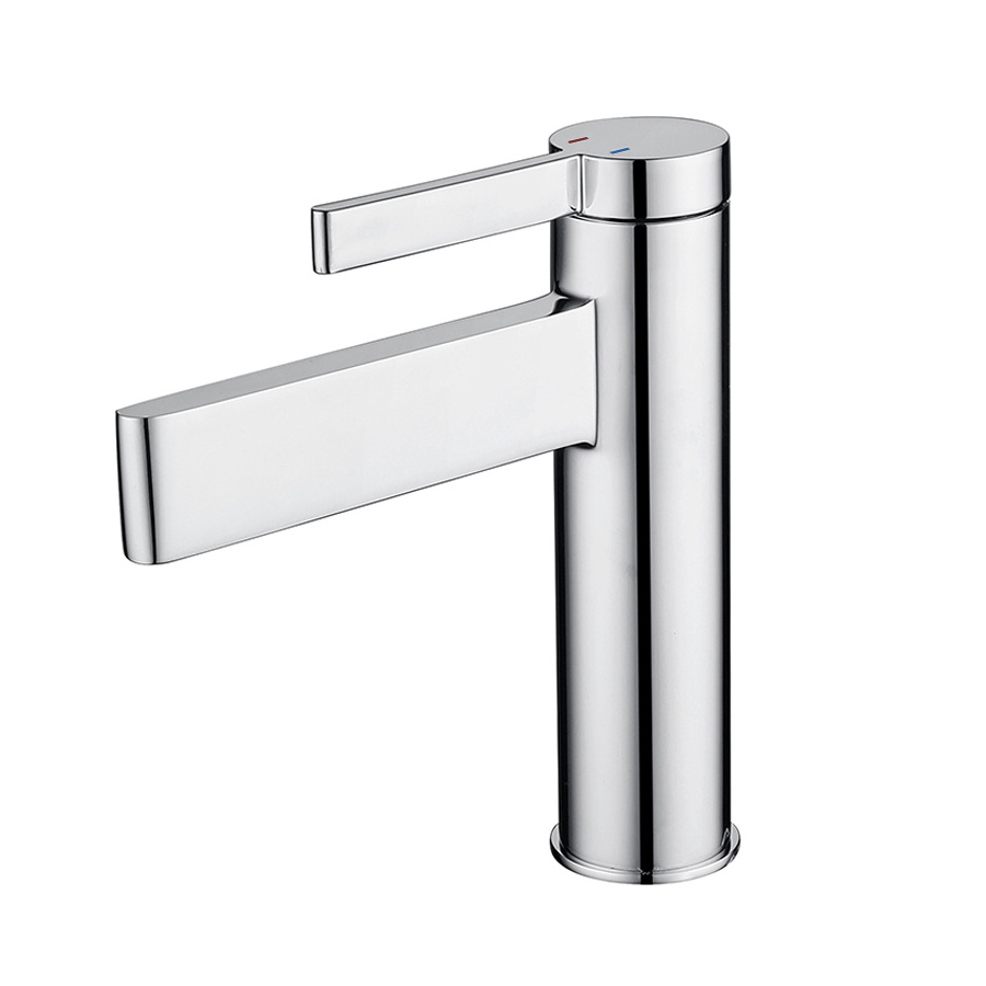 Luxury Waterfall Cold and Hot Water Mixer blade tap Brass chrome single hole bathroom Water basin faucet