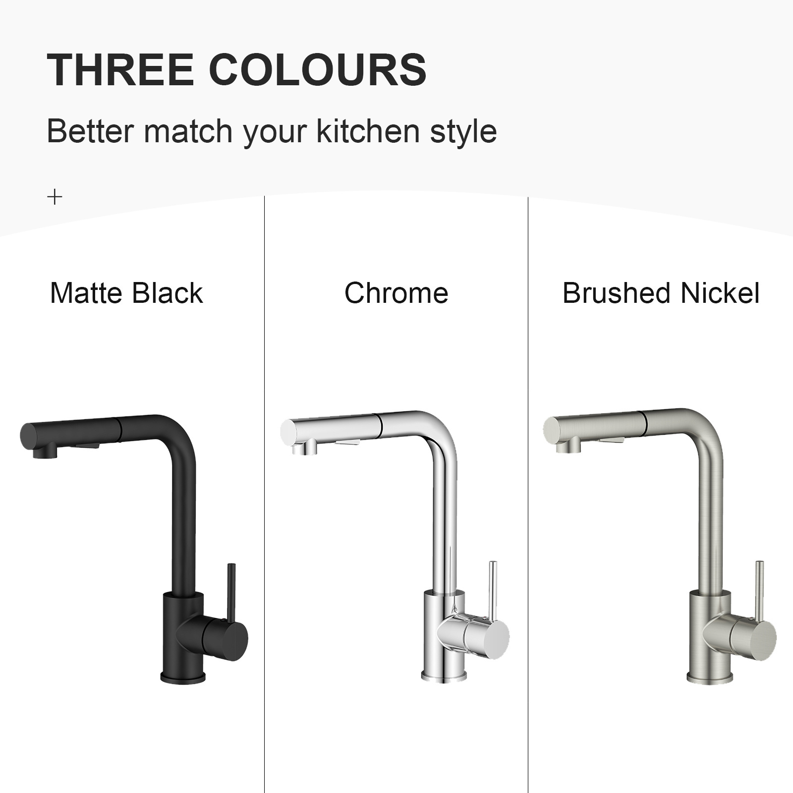 Gourmet Water Faucet Kitchen Sink Faucet Commercial SUS304 Kitchen Faucet Pull Out Kitchen Mixer Taps Stainless Steel Modern ZHE