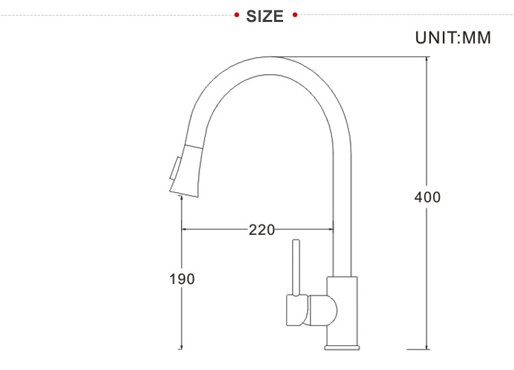 Haijun Industrial Water Sink Single Handle Water Saving Health Kitchen Mixer Tap Faucet