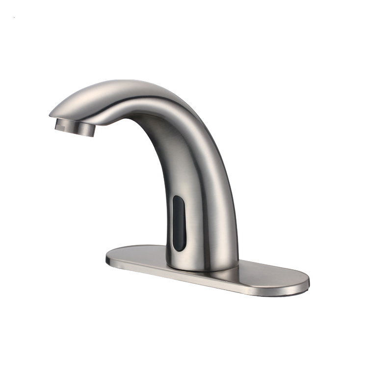 Haijun Automatic Sensor Touchless Bathroom Faucet Hot Cold Mixer Sense Faucet, Hands Free Automatic Basin Wash Sensor Water Tap