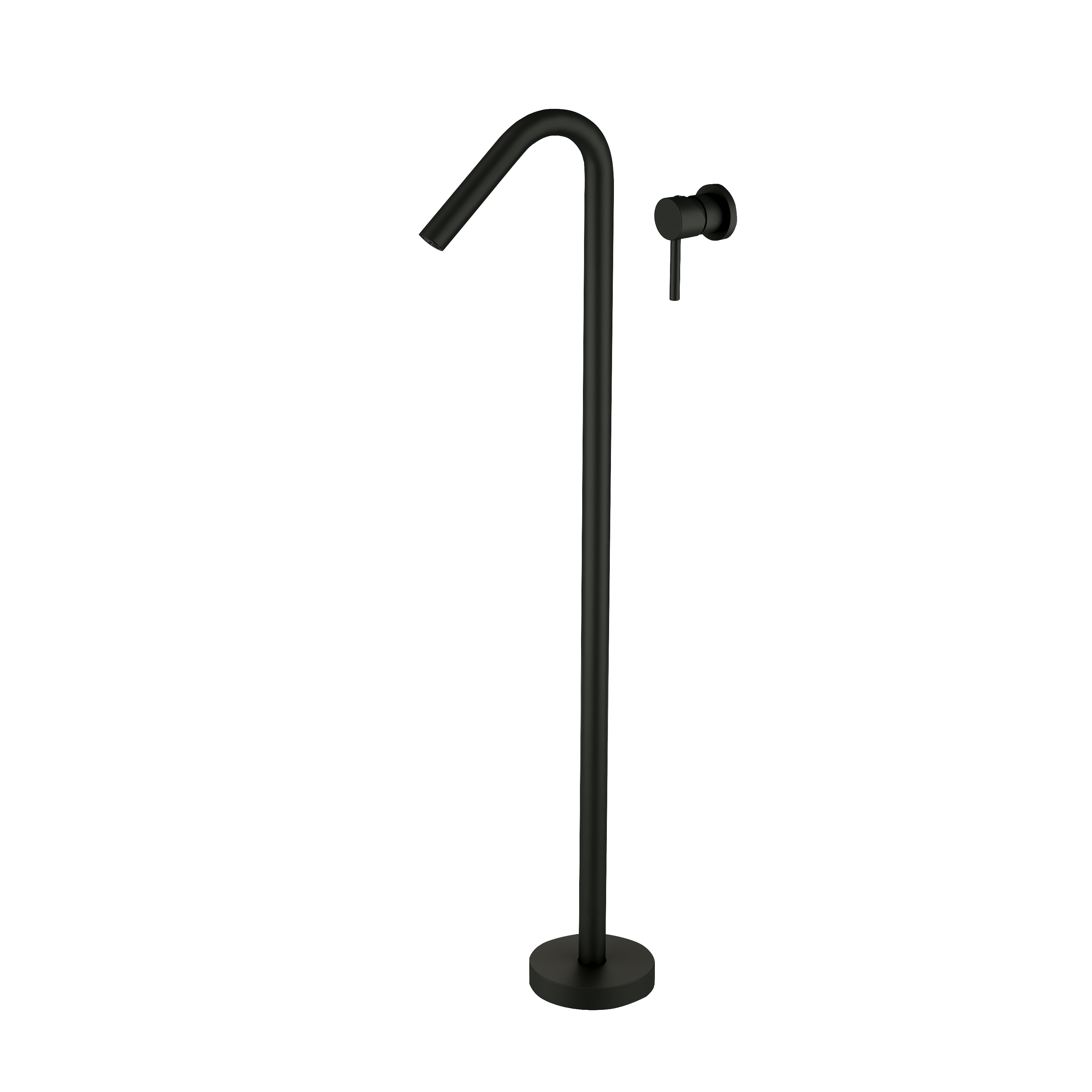 Floor Mounted Bathtub Standing Filler Mixer Tap Shower Freestanding Bathtub Faucet Stainless Steel Ceramic Bathroom Modern Black