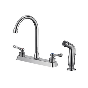 Chrome Kitchen Faucet Single Hole Water Mixer Faucet Single Handle Kitchen Sink Faucet with Side Sprayer, Grifos De Cocina