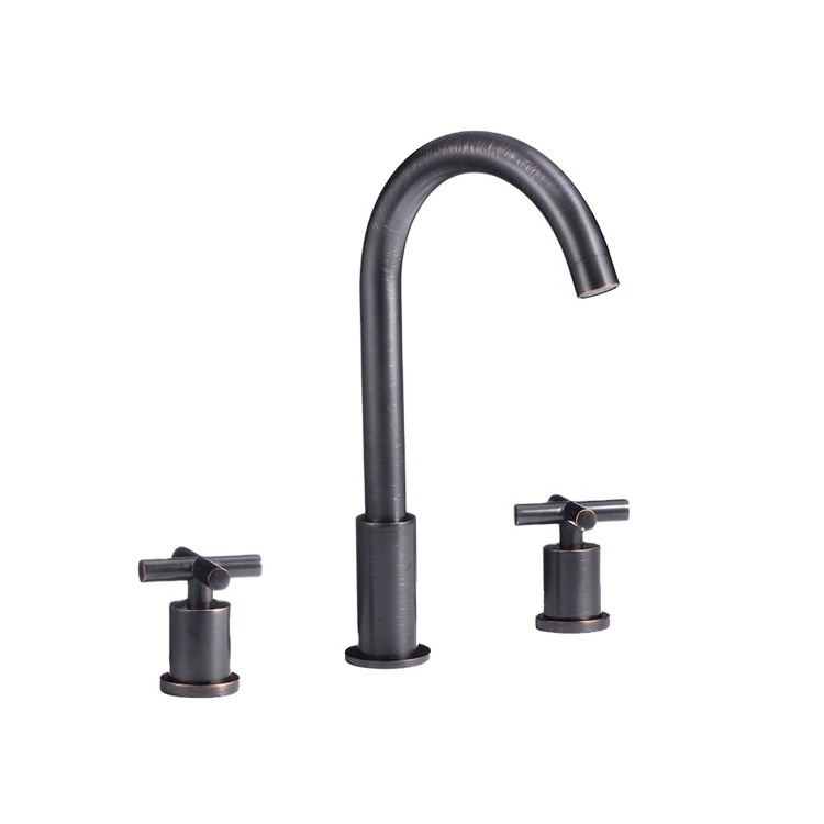 cUpc ISO 9001:2008 Dual Handle Bathtub Brass Faucet Nicoli Widespread Bathroom Faucet Chrome, Bathroom Faucet 3 Hole