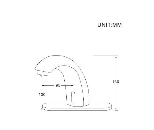 Haijun Lavatory Wash Hand Electronic Water Saving Automatic Sensor Infrared Tap Faucet