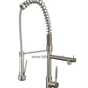 Mixer Tap Flexible Spring Deck Mount Pull Down Sprayer Kitchen Faucets Sink Water Manufacturer Brass Deck Mounted 3 Way Silver