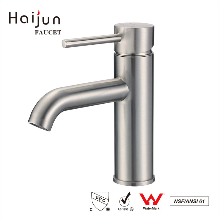 Haijun Wholesale Prices cUpc Single Handle Thermostatic Bathroom Faucet Basin Faucet Cold And Hot Water Mixer Basin Tap