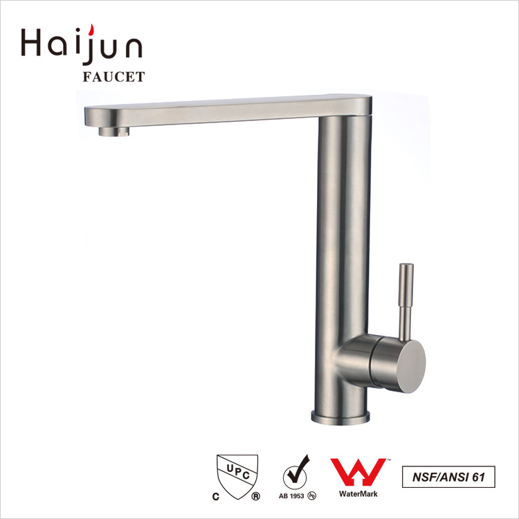 Haijun 2020 Wholesale Direct cUpc Single Handle Stainless Steel Basin Faucet